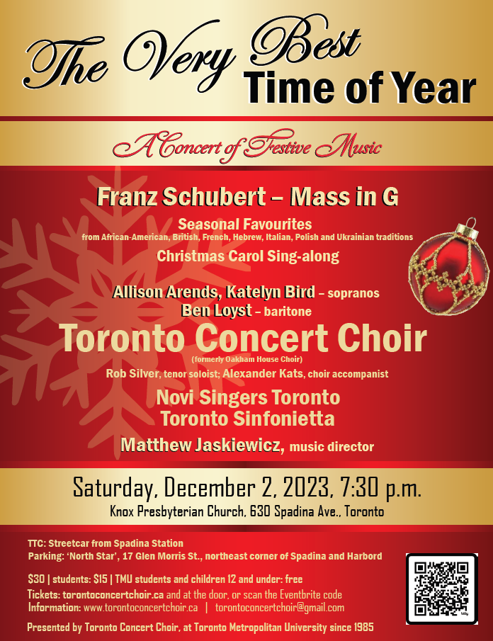 Join the Toronto Concert Choir